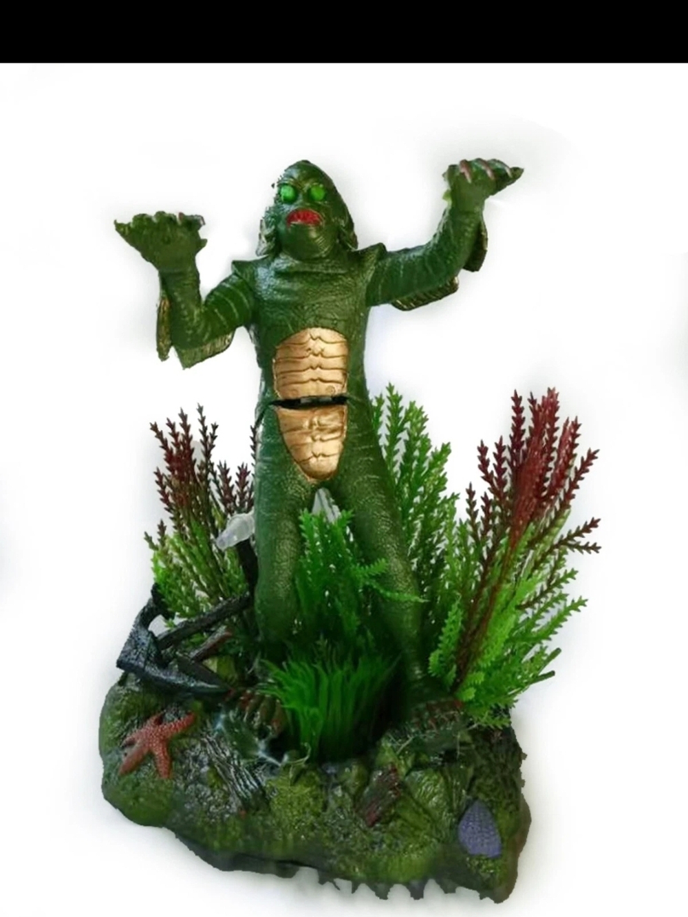7" The Creature From Black Lagoon Sea Monster Aquarium Fish Tank Decoration